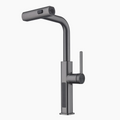 KHTAPA Waterfall & Pull-Out Kitchen Faucet with Temperature Display-KF2209