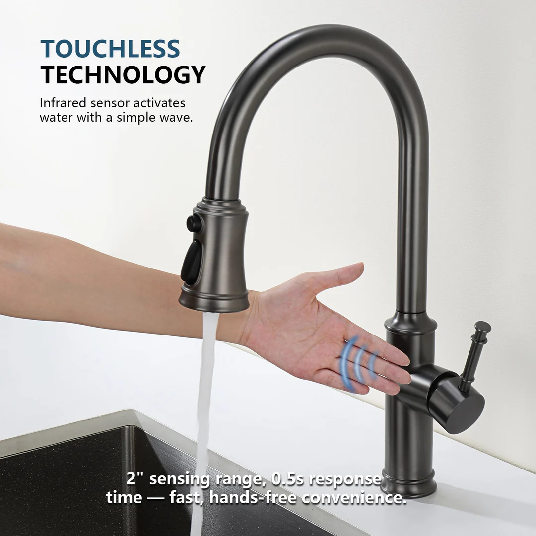 KHTAPA Touchless Sensor & Pull-Down Kitchen Faucet - KF2210