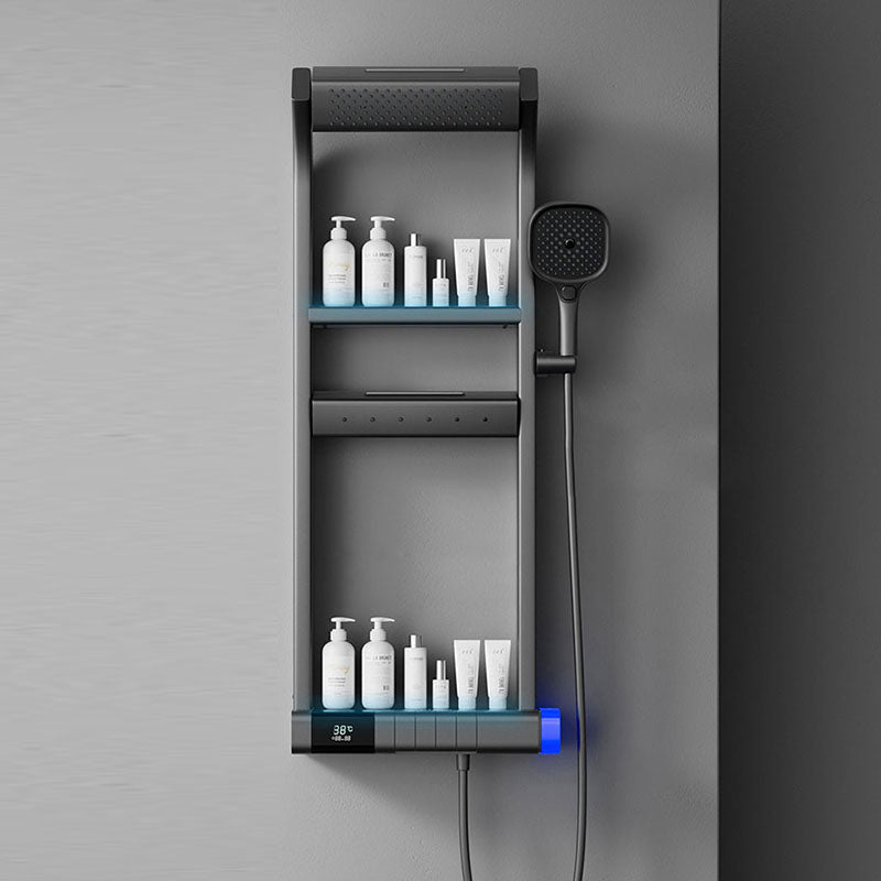 Smart Shower System with LED Temperature Display and Multi-Function Spray