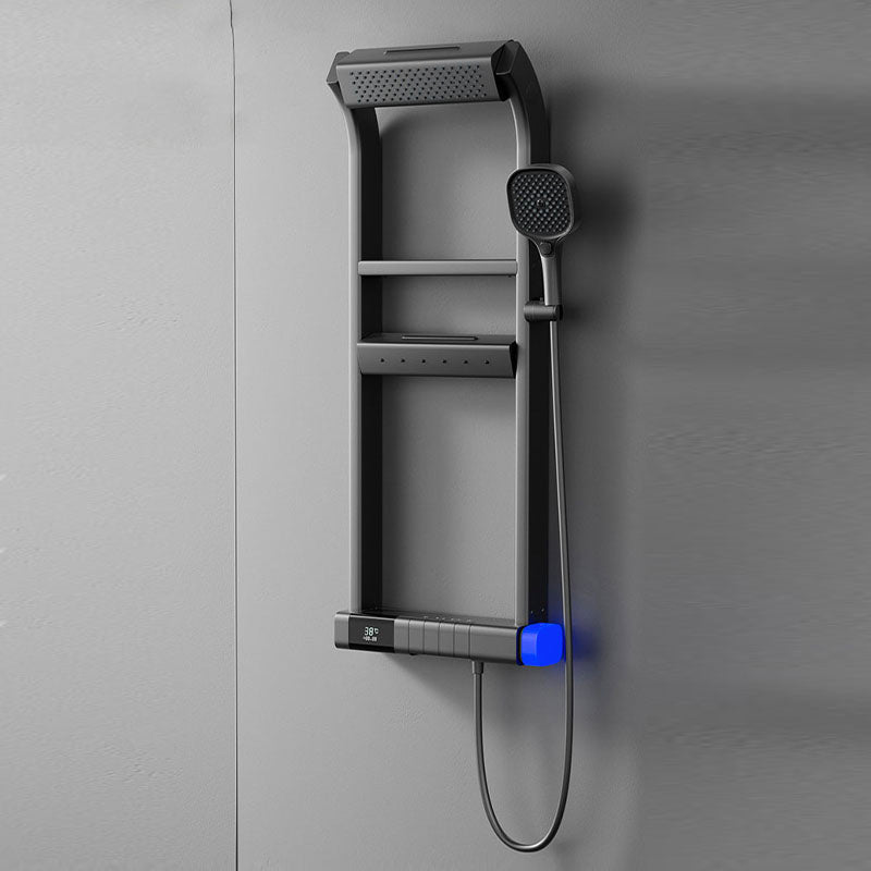 Smart Shower System with LED Temperature Display and Multi-Function Spray