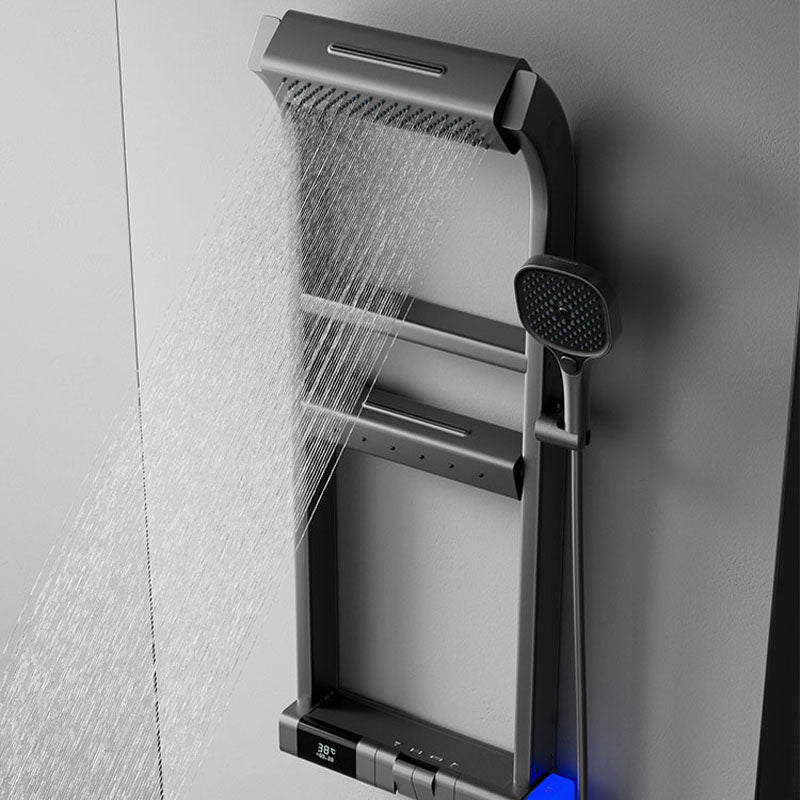 Smart Shower System with LED Temperature Display and Multi-Function Spray