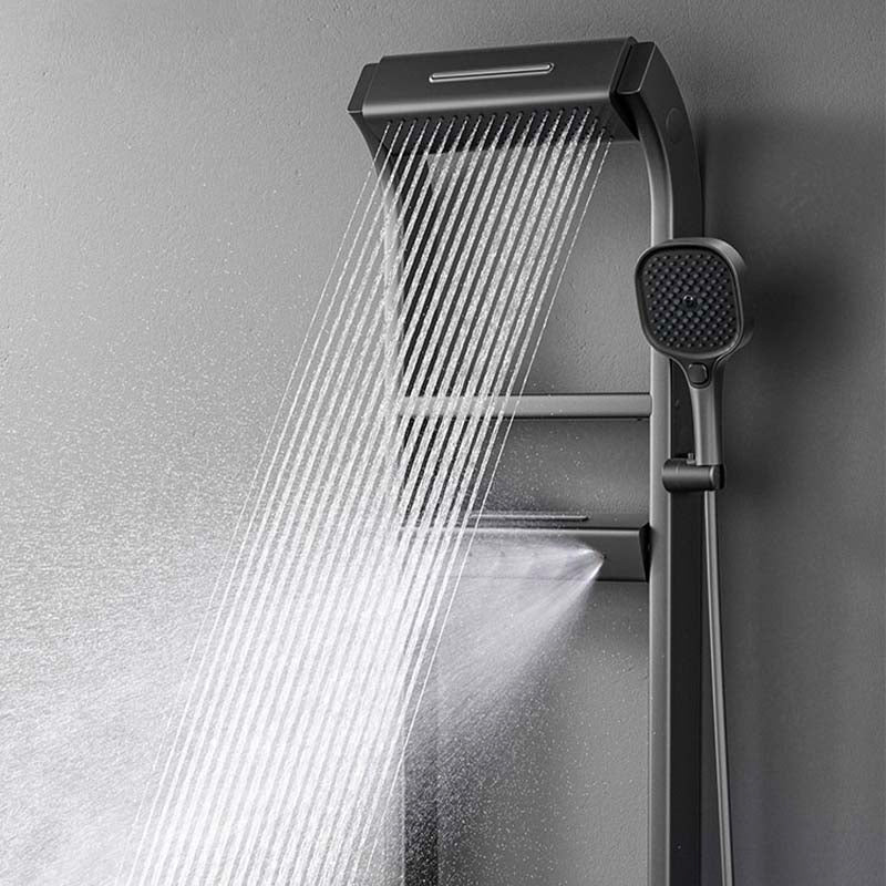 Smart Shower System with LED Temperature Display and Multi-Function Spray
