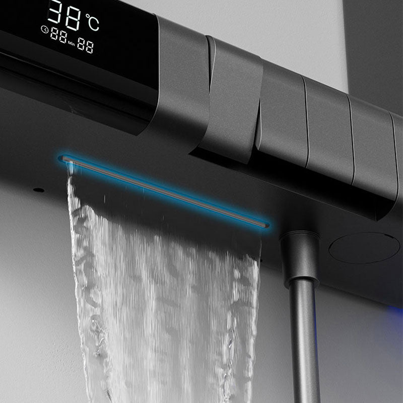 Smart Shower System with LED Temperature Display and Multi-Function Spray