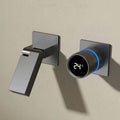 KHTAPA folding brass bathroom faucet in gun gray