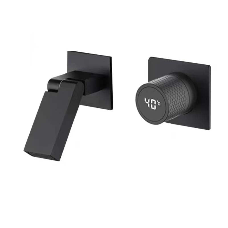 KHTAPA folding brass bathroom faucet in black