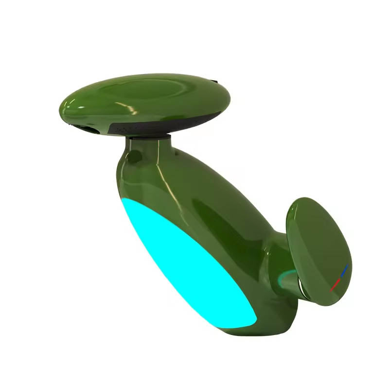 Single-Handle Bathroom Faucet with Water-Powered LED Light