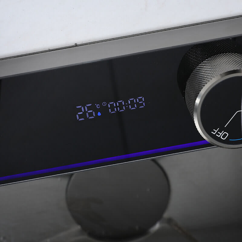 Stainless Steel Workstation Kitchen Sink with Integrated Waterfall and LED Temperature Display