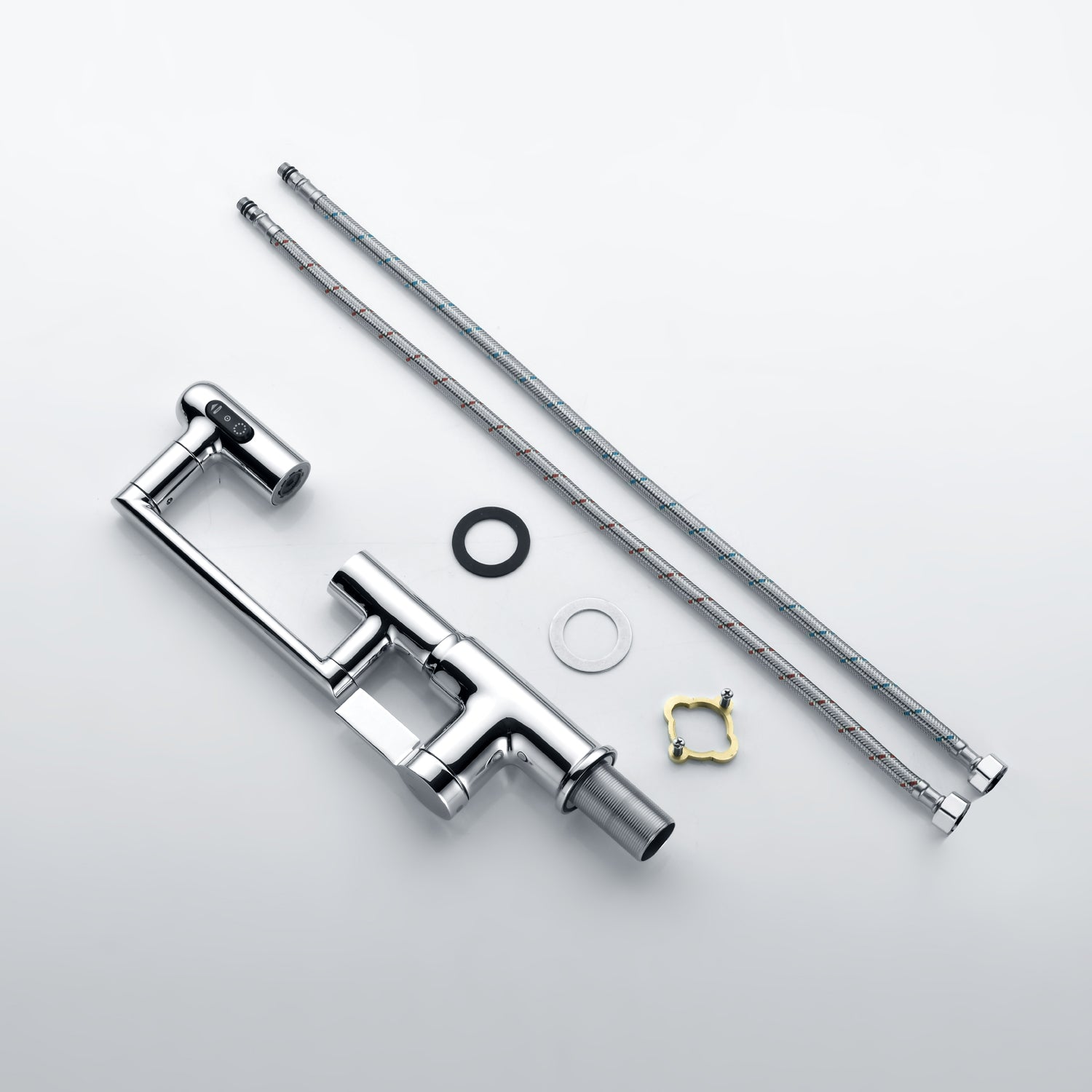 KHTAPA Single-Hole Rotatable Faucet with Temperature Display-BF2204