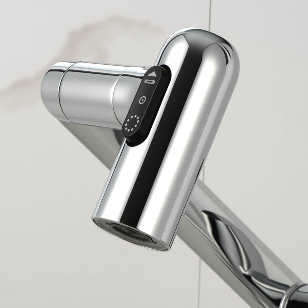KHTAPA Single-Hole Rotatable Faucet with Temperature Display-BF2204