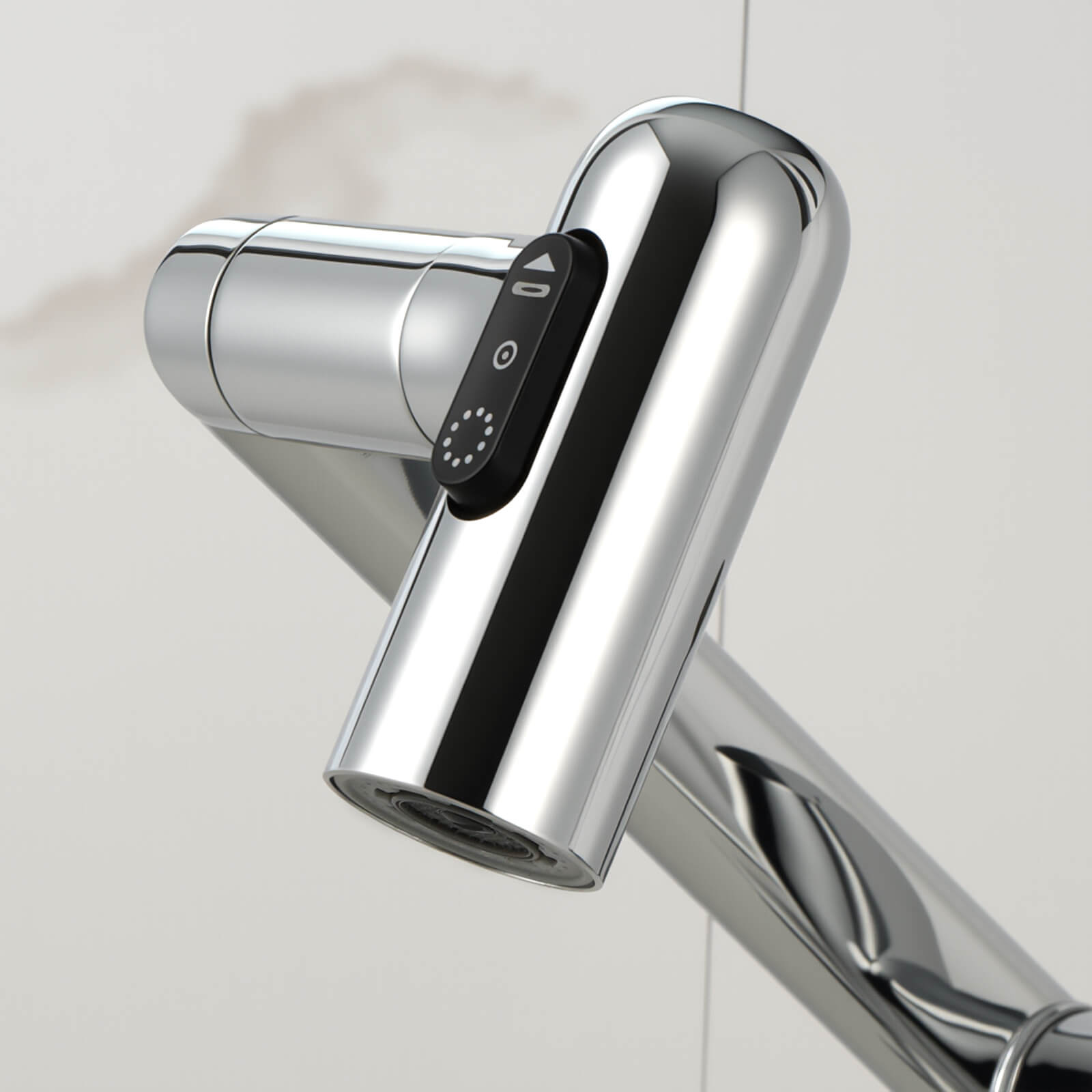 KHTAPA Single-Hole Rotatable Faucet with Temperature Display-BF2204