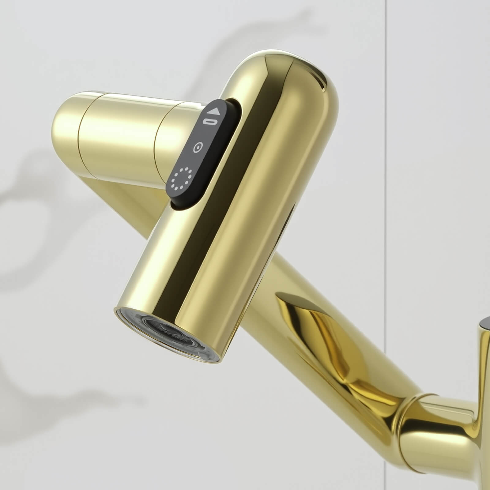 KHTAPA Single-Hole Rotatable Faucet with Temperature Display-BF2204