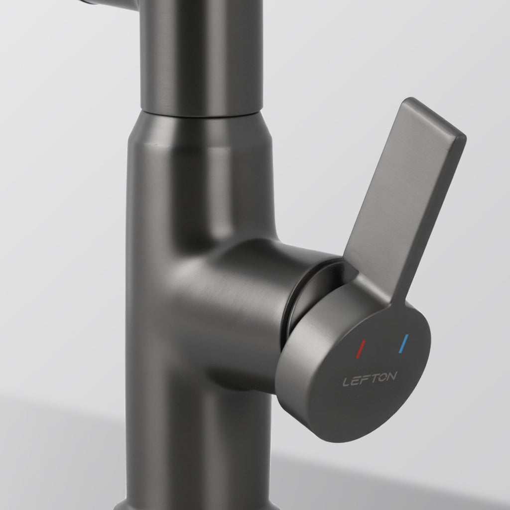 KHTAPA Single-Hole Rotatable Faucet with Temperature Display-BF2204