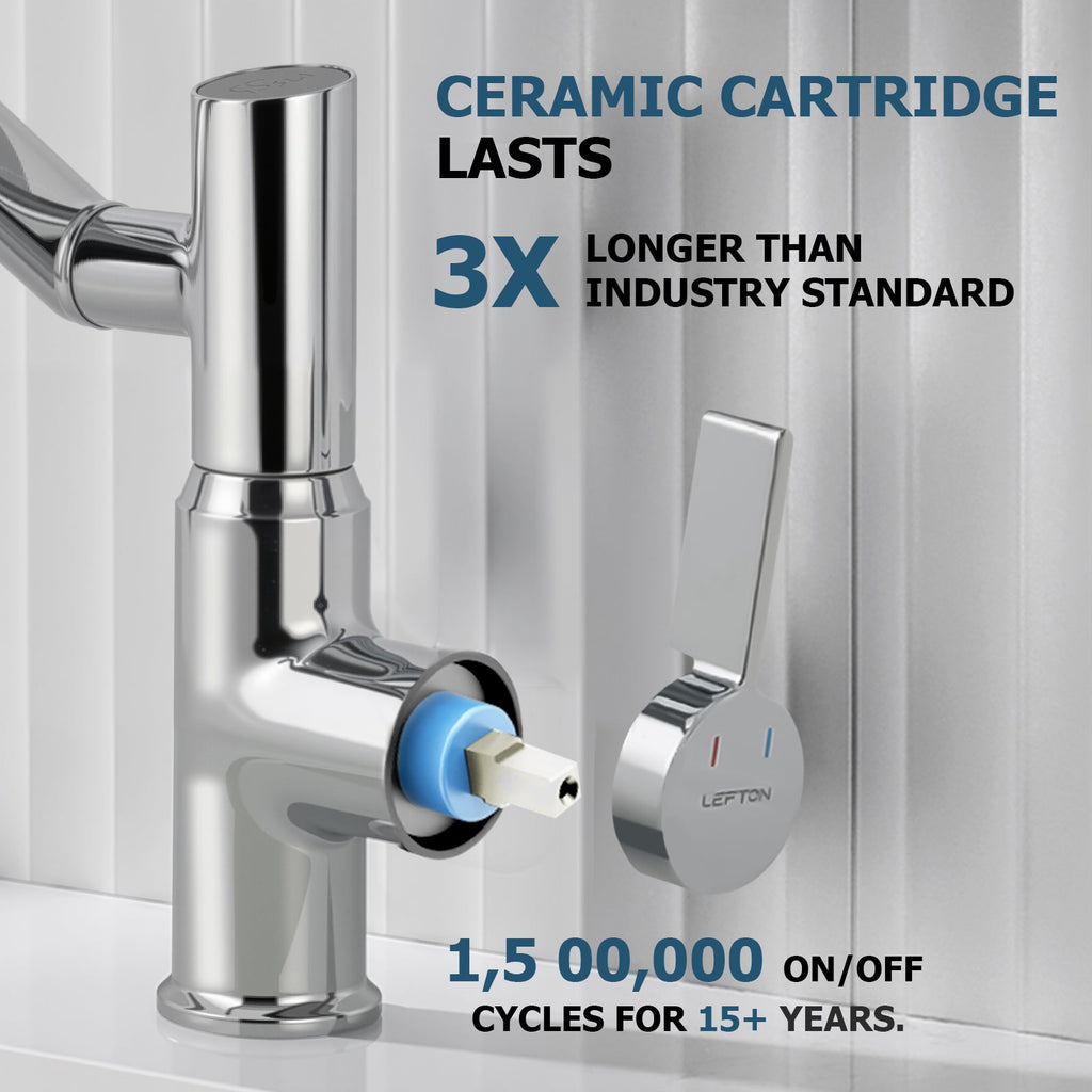 KHTAPA Single-Hole Rotatable Faucet with Temperature Display-BF2204