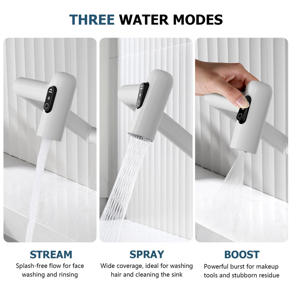 KHTAPA Single-Hole Rotatable Faucet with Temperature Display-BF2204